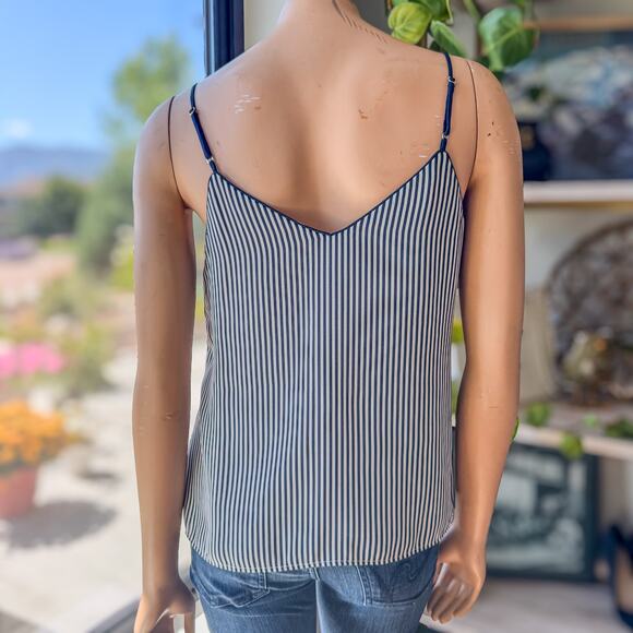 Banana Republic, Navy & White Horizontal Striped Lined Camisole, Women's Small - Picture 3 of 9